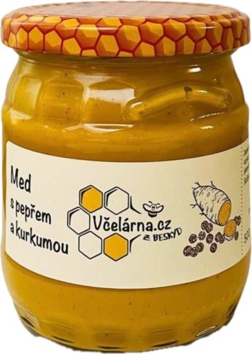 Med s kurkumou a pepřem 500 g